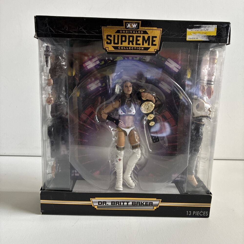 AEW Unrivaled Supreme Collection Dr. Britt Baker Figure All Elite Wrestling